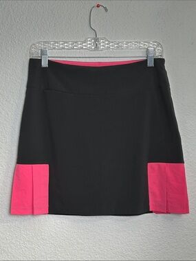 Golftini Life Saver Skort Black Pink Golf Tennis Preppy Womens Size 0